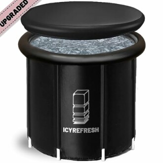 Extra Large Ice Bath Tub for Athletes: 105 Gallons Portable Plunge Pool by ICYREFRESH